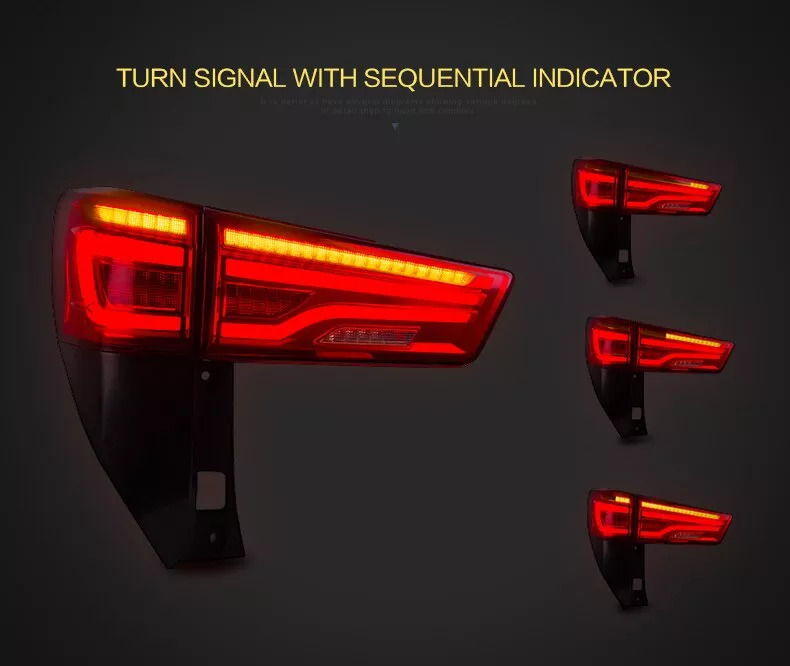 Toyota Innova LED Tail Lights With Amber Turn Signal